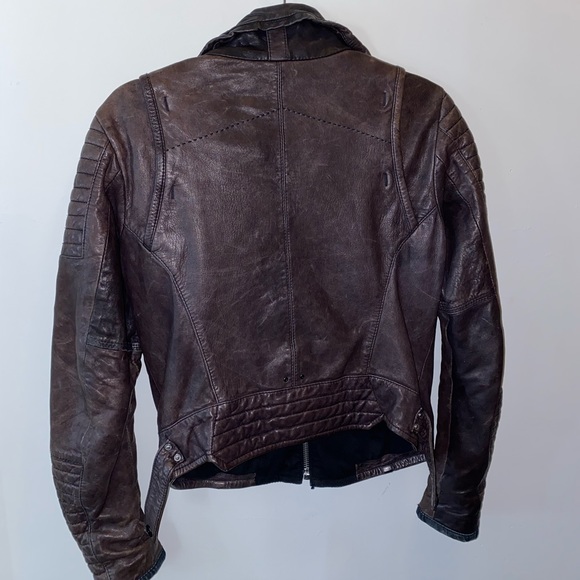 G-Star Biker Leather Jacket - Picture 4 of 7
